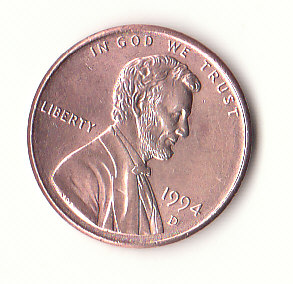  1 Cent USA 1994  Münzzeichen  D   (H565)   