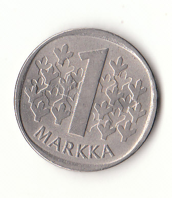  1 Markka Finnland 1981 (H618)   