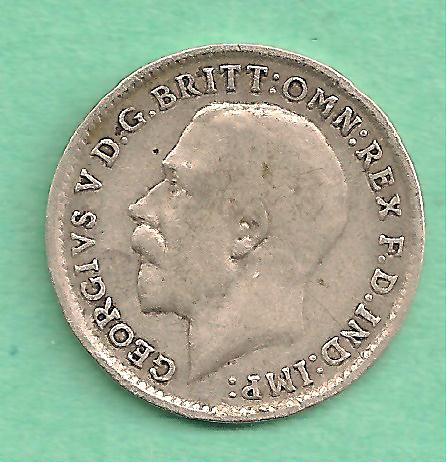  Großbritannien - 3 Pence 1917   