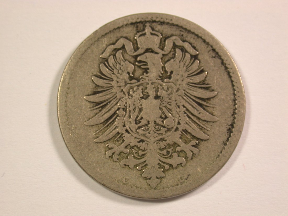  14011 KR  10 Pfennig 1874 C in s-ss Orginalbilder   