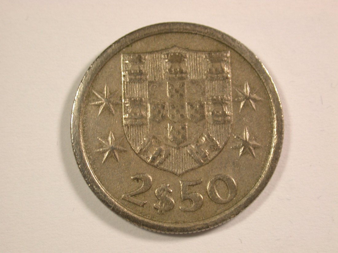  14012 Portugal 2,5 Escudos 1965 in ss+ Orginalbilder   