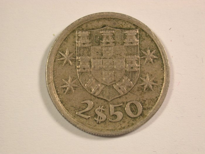  14012 Portugal 2,5 Escudos 1976 in ss Orginalbilder   