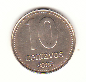  10 Centavos Argentinien 2008 (H783)   