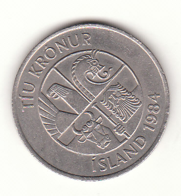  10 Kronur Island 1984 (H796)   