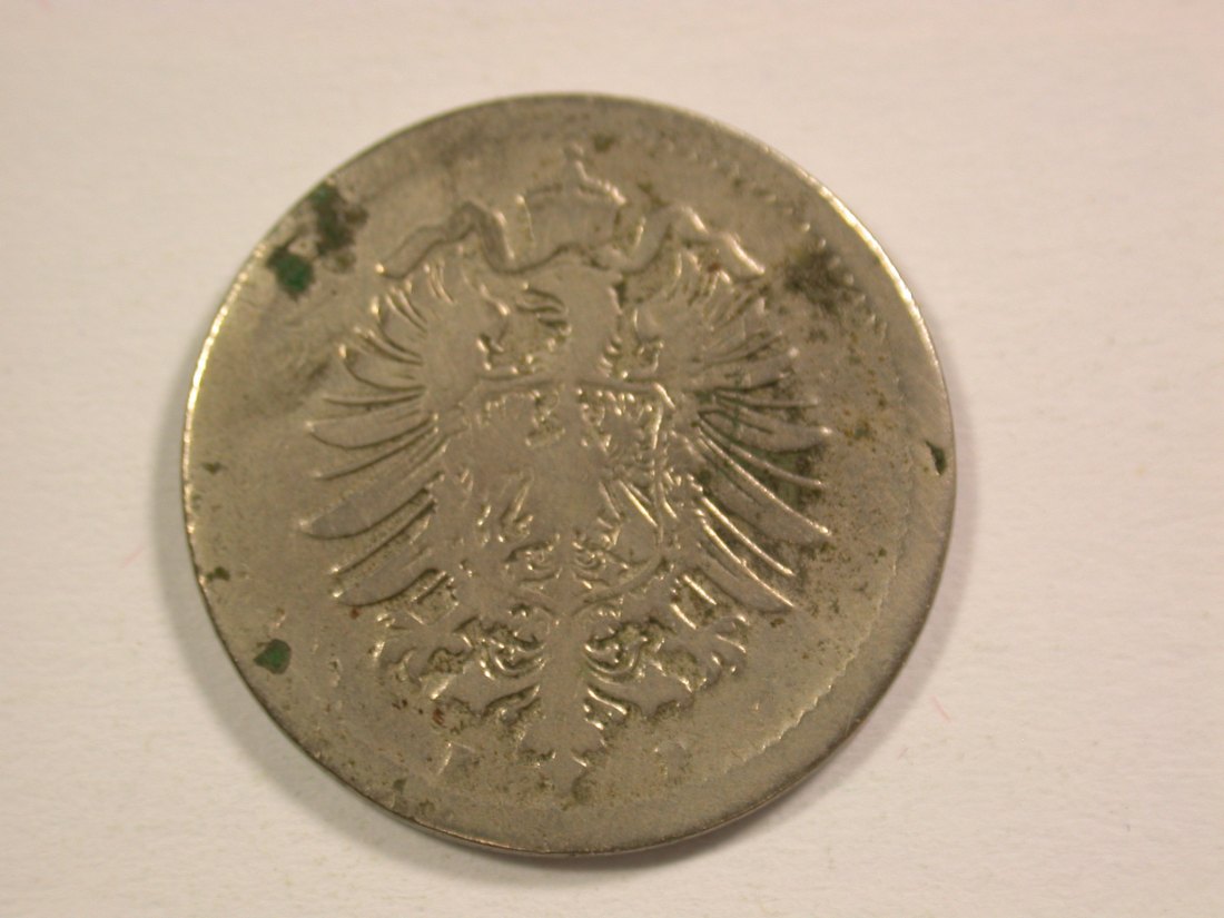  14013 KR  5 Pfennig 1874 F in fast schön Orginalbilder   