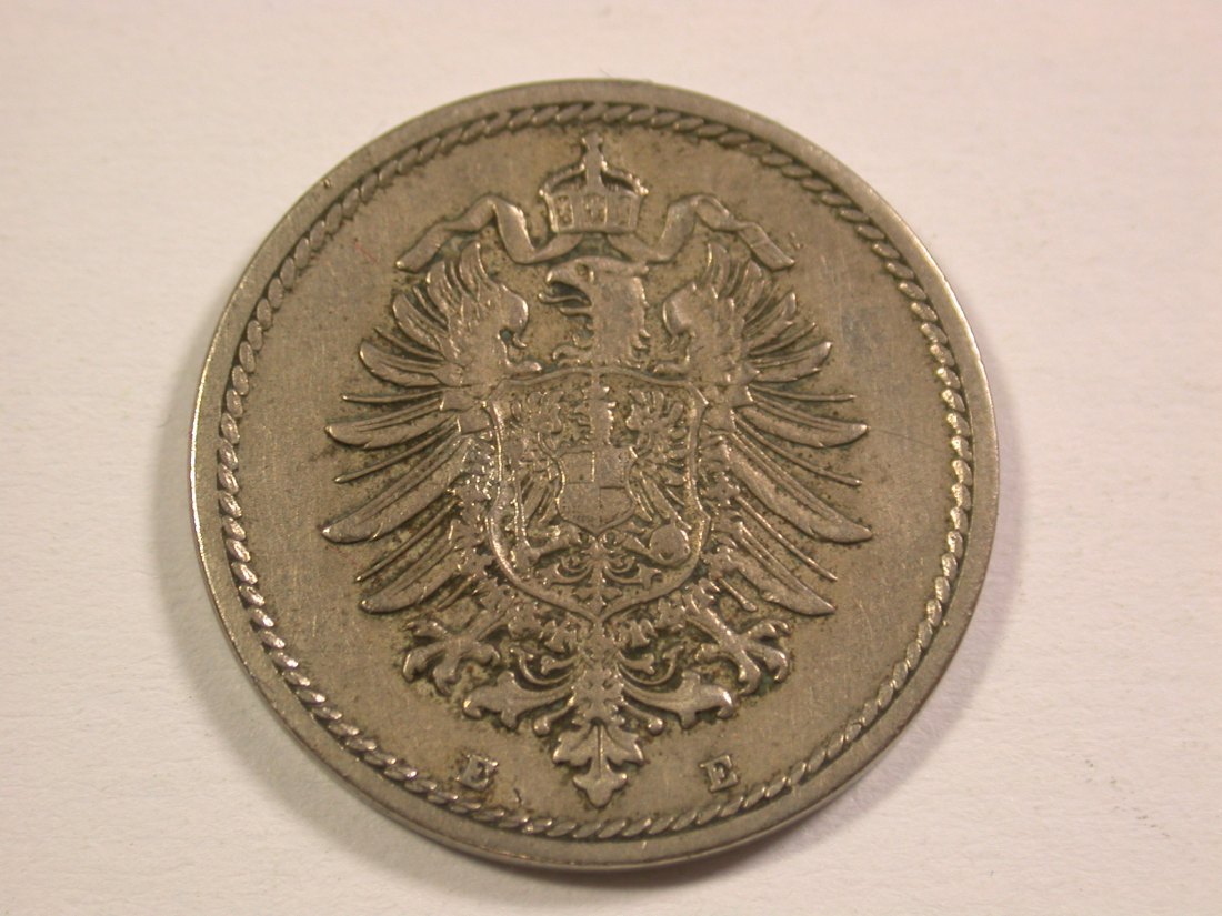  14013 KR  5 Pfennig 1888 E in ss+/ss-vz  Orginalbilder   