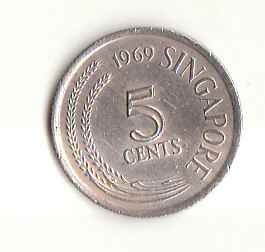  5 Cent Singapore 1969 (H852)   