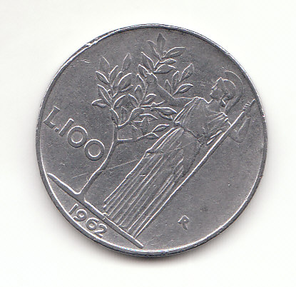  100 Lire Italien 1962   (H644)   