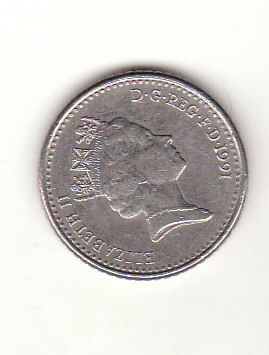  Großbritannien 5 Pence 1991 (H300)   