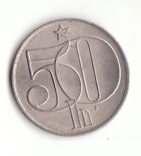  50 Heller  Tschechoslowakei 1989 (B077)   