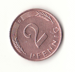  2 Pfennig 1980 D (B102).   