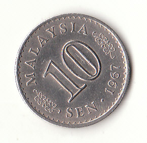  10 Sen Malaysia  1967 (G385)   