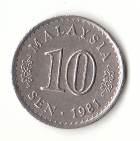  10 Sen Malaysia  1981 (B194)   