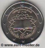 Niederlande 2 Euro Sondermünze 2007...Römische Verträge   
