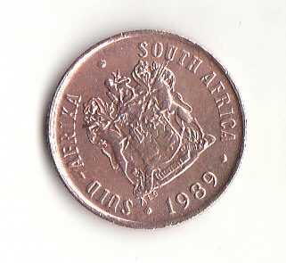 1 Cent Süd-Afrika 1989 (B289)   