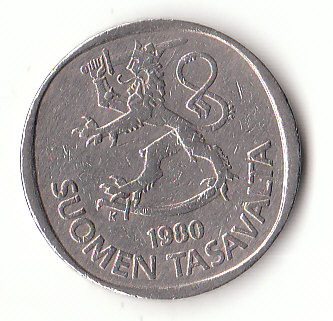  1 Markka Finnland 1980 (B075)   