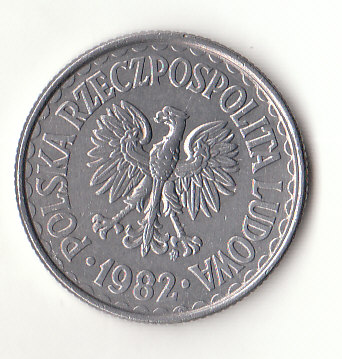  1 Zloty Polen 1982 (B334)   