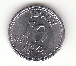  10 Centavos Brasilien 1987 (B352)   