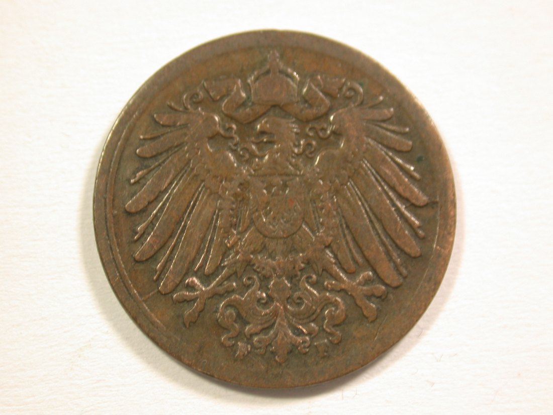  15103 KR 1 Pfennig 1912 F in ss Orginalbilder   