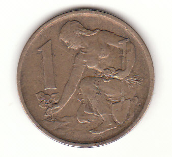  1 Krone  Tschechoslowakei 1975 (B418)   