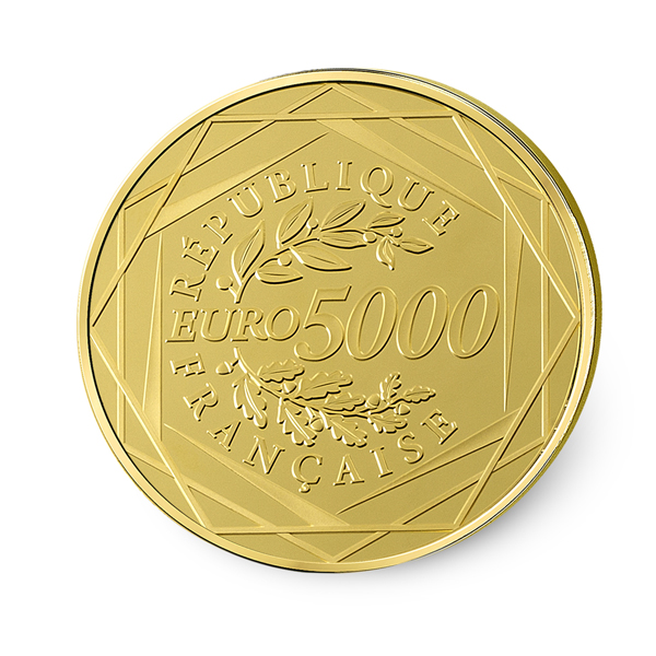  Frankreich 5000 Euro Gallischer HAHN 2014 SOLD OUT AT THE MINT 100g Gold   