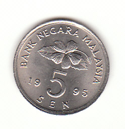 5 Sen Malaysia  1995 (G289)   