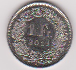  Schweiz 1 Franken K-N 2011 B   Schön Nr.58   