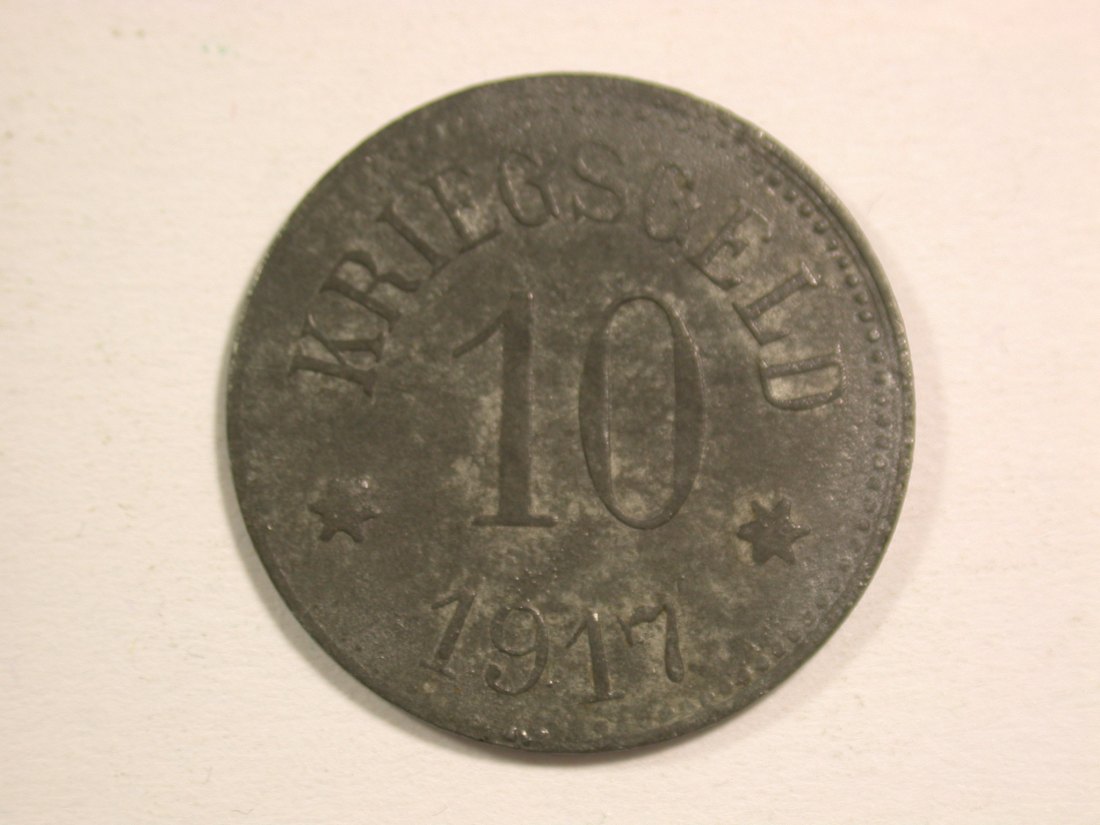 1510 Notgeld  Pfaffenhofen Ilm 10 Pfennig 1917 in vz-st Orginalbilder   