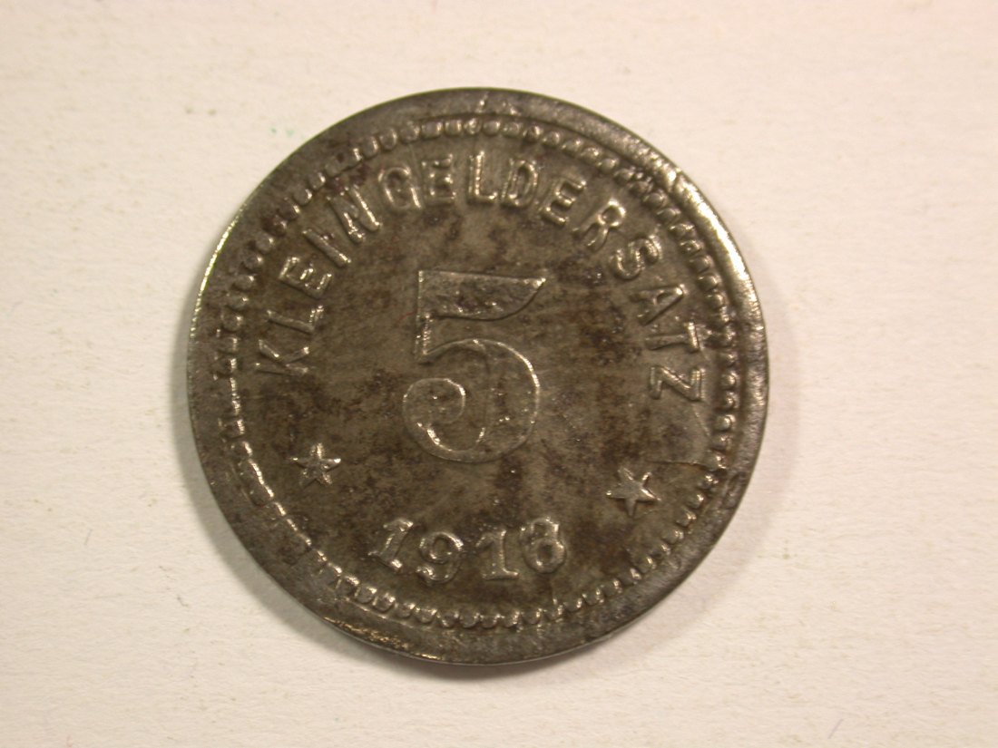  1510 Notgeld  Querfurt 5 Pfennig 1918 in vz Orginalbilder   