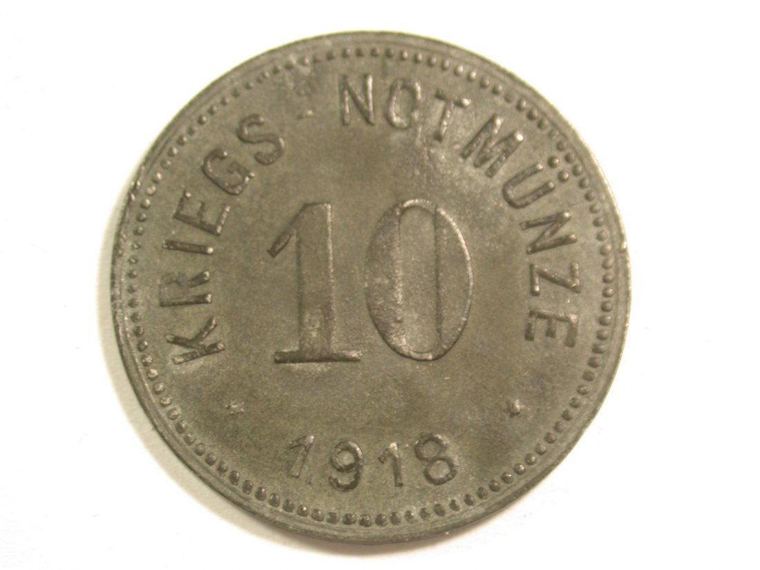  1510 Notgeld  Bad Reichenhall 10 Pfennig 1918 in f.st R Orginalbilder   