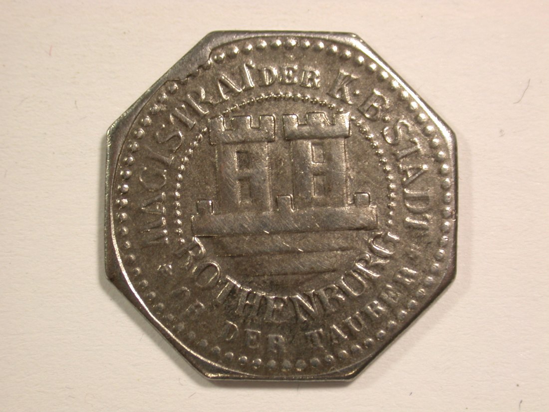  1510 Notgeld  Rothenburg Tauber  10 Pfennig in vz-st  Orginalbilder   