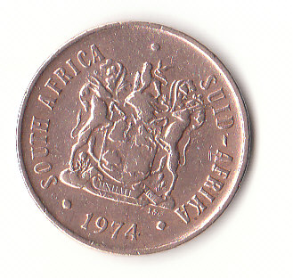  2 Cent Süd- Afrika 1974 (B618)   