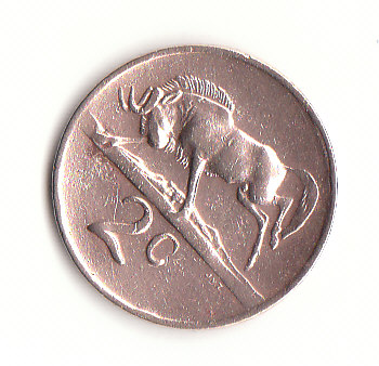  2 Cent Süd- Afrika 1974 (B618)   