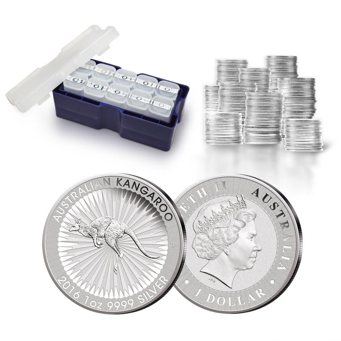  Masterbox mit 250x 1oz Känguru Silbermünzen 2016 Perth Mint   
