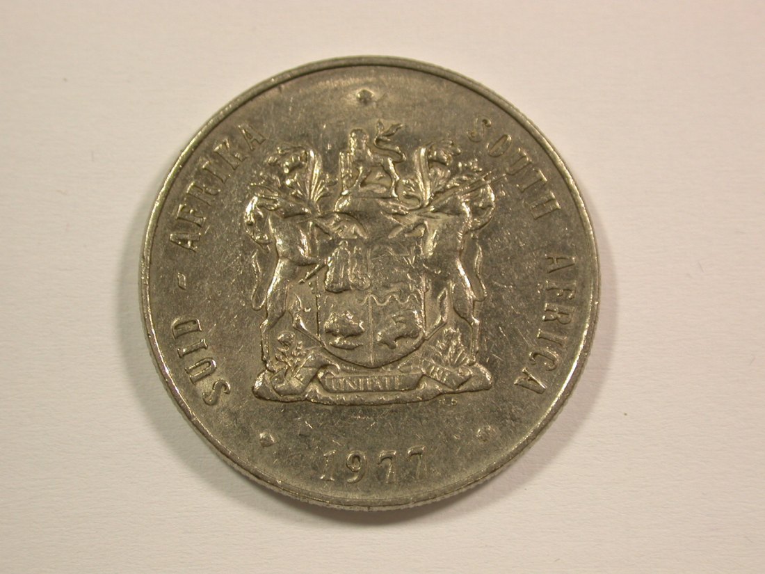  15006 Südafrika  1 Rand 1977 in ss  Orginalbilder   