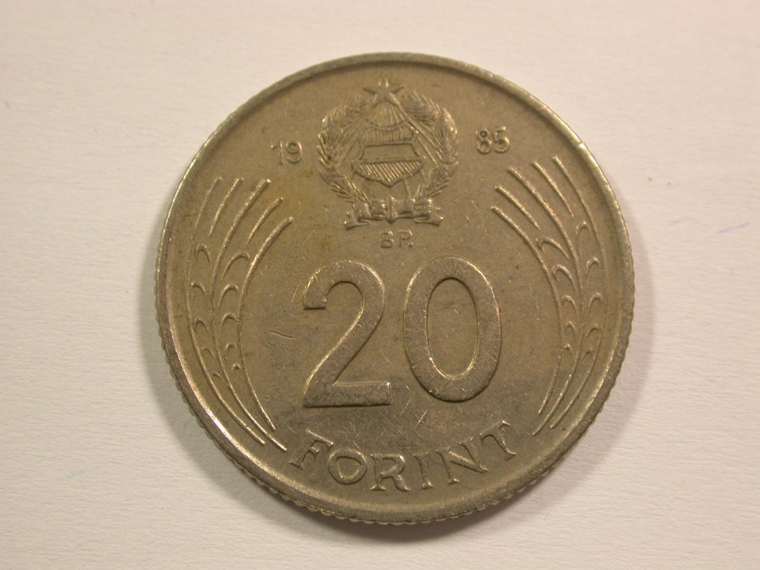  15006 Ungarn  20 Forint 1985 Orginalbilder   