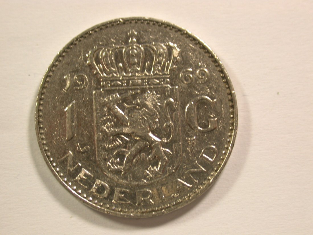  15006 Niederlande  1 Gulden  1969  Orginalbilder   