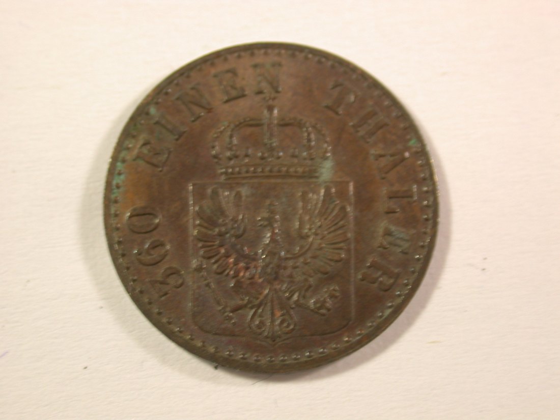  15007 Preussen  1 Pfennig 1846 A in vz-st/f.st, tolle Erhaltung Orginalbilder   