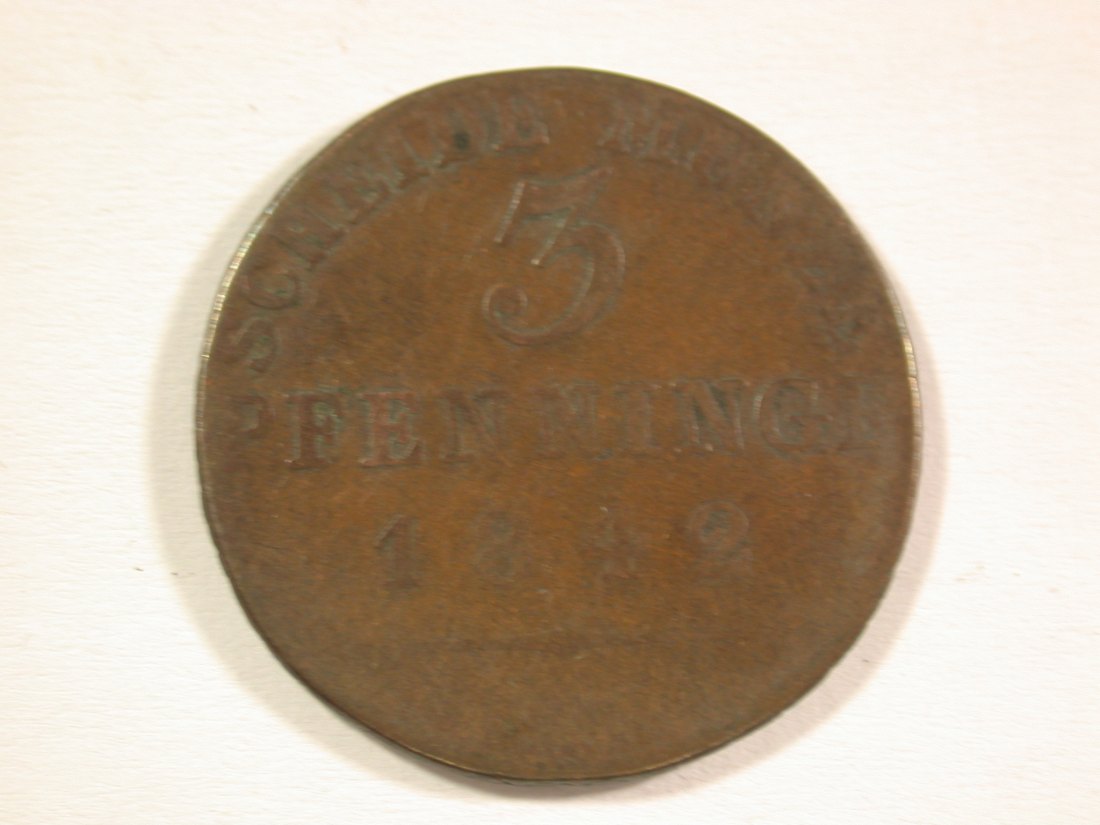  15007 Preussen 3 Pfennig 1842 in f.s Orginalbilder   