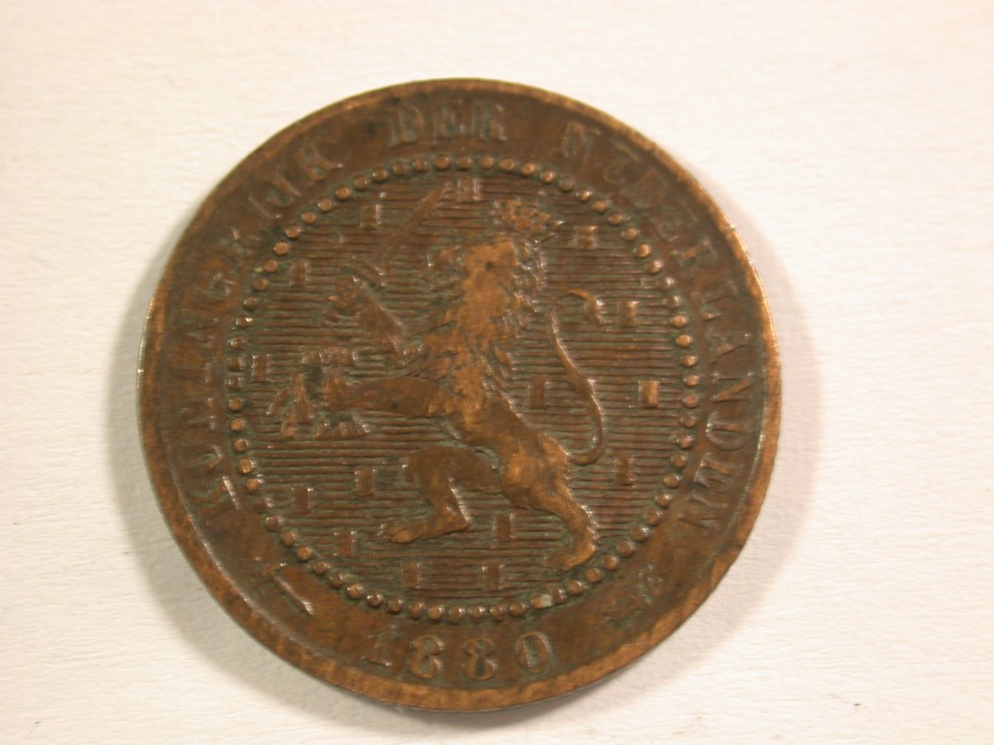  15007 Niederlande 1 Cent 1880 in ss Orginalbilder   