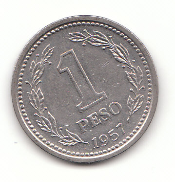  1 Peso Argentinien 1957 vorz. (B553)   