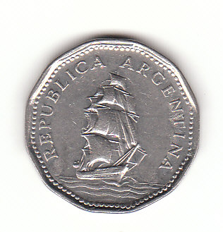  5 Pesos Argentinien 1965 (B480)   
