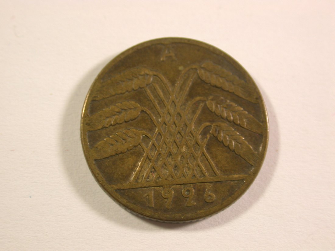  15009 Weimar  10 Reichspfennig 1926 A in ss/ss+ Orginalbilder   