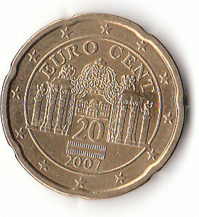 österreich (A880)b. 20 Cent 2007 siehe scan
