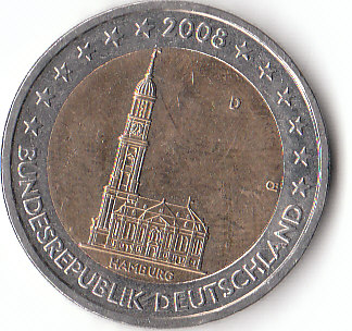 Deutschland (A884) 2 Euro 2008 D siehe scan