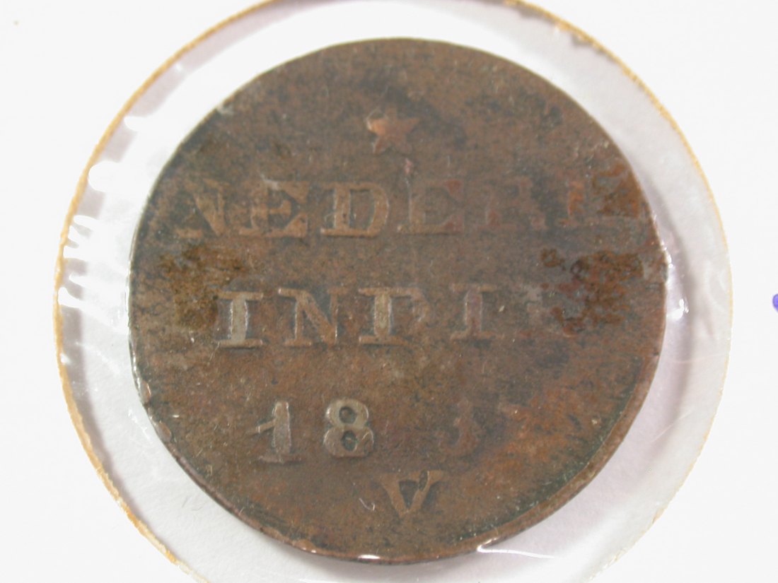  15111 Niederländisch Indien 1 Cent 1837 V !! in f.schön Orginalbilder   