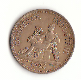  1 Franc Frankreich 1924   (F328)   
