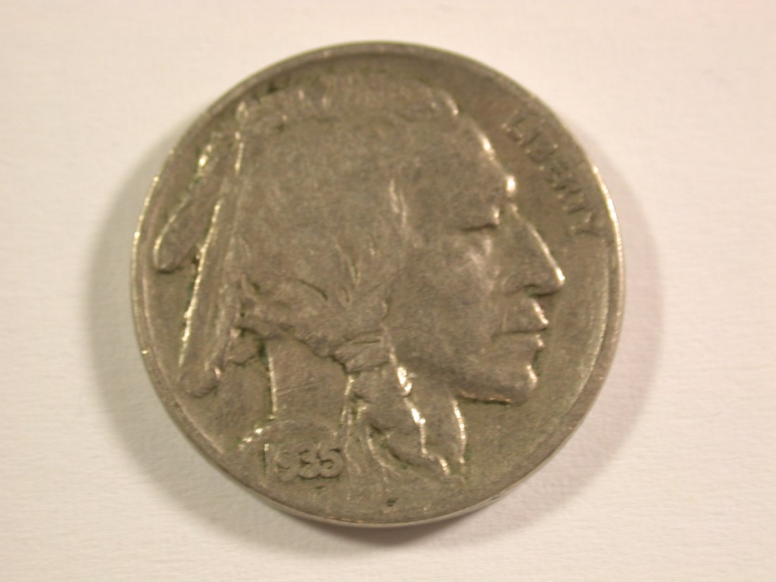 15112 USA  5 Cent 1935  in ss (VF)  Orginalbilder   