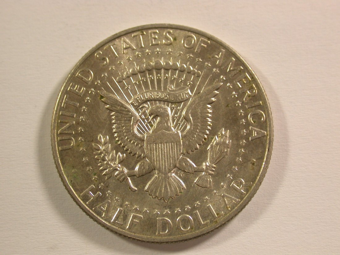  15112 USA 1/2 Dollar 1968 D in vz/vz-st Orginalbilder   