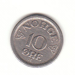  10 Ore Norwegen 1957  (H149)   